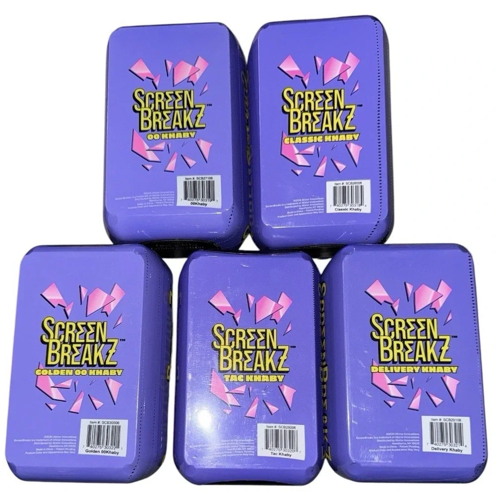 SRZ ScreenBreakz Khaby Lot – 5 Variants – OO, Classic, Golden OO, Tag, Delivery